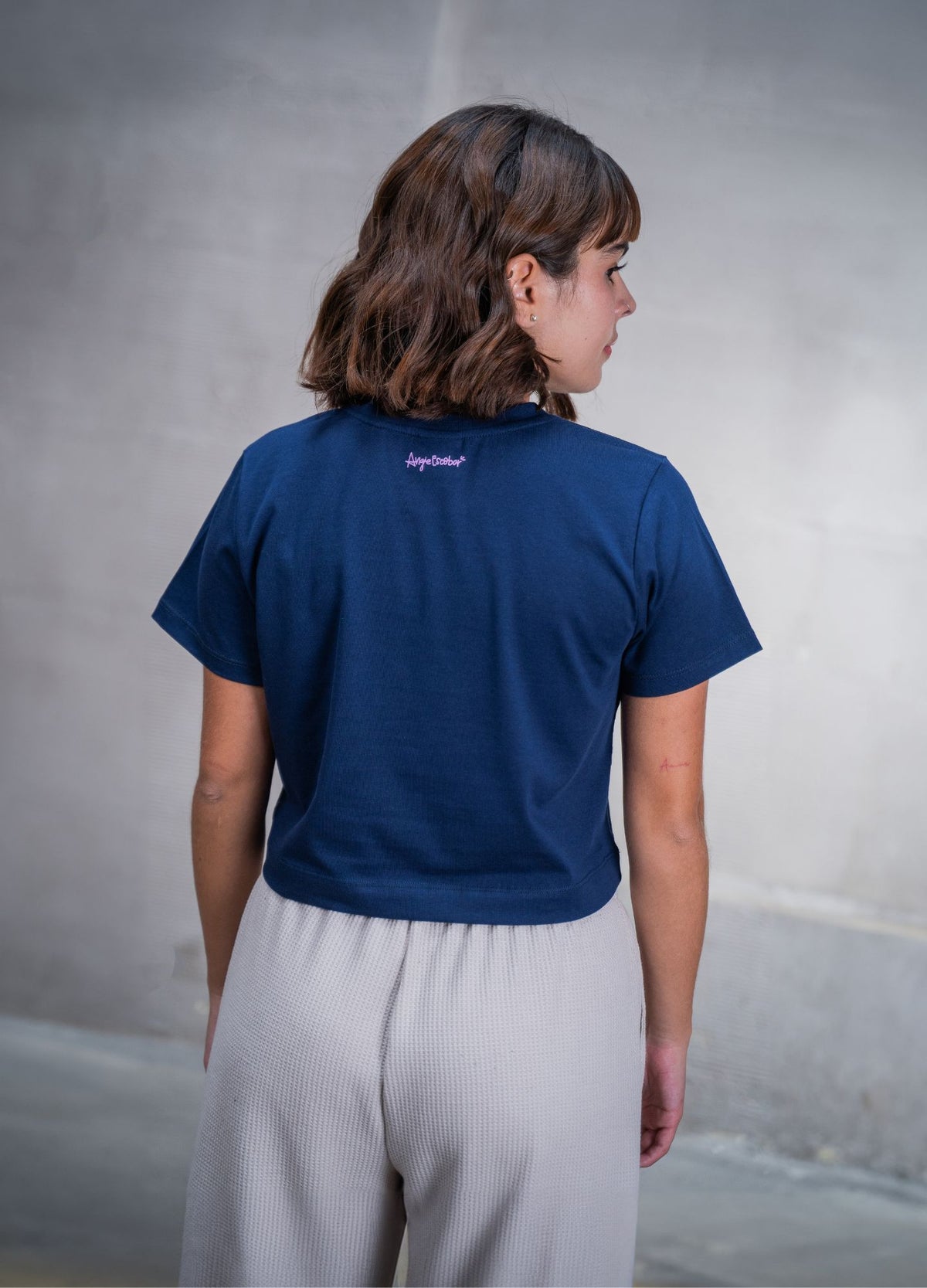Crop Top Mariposas – Azul - CIAMPINO