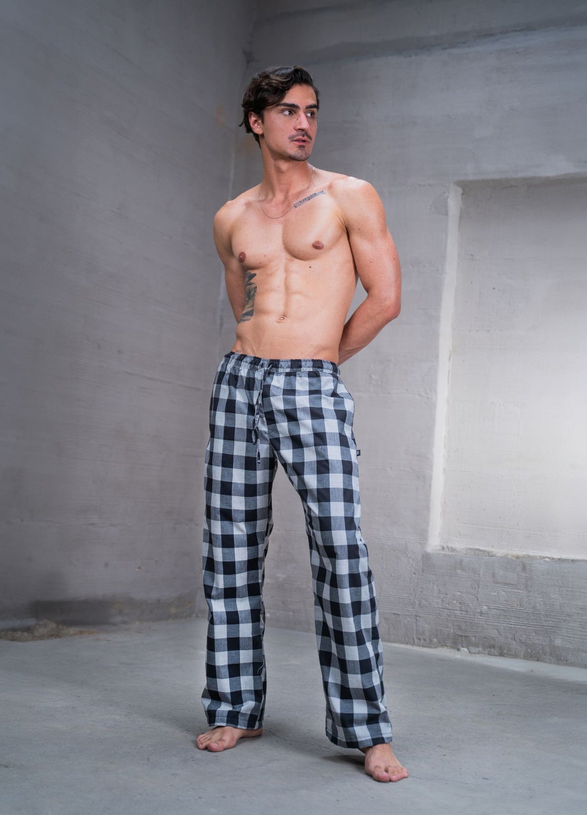 Pantalón Cuadros - Negro - CIAMPINO