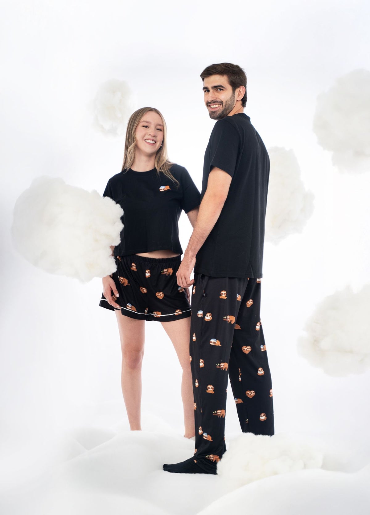Conjunto Short Perezosos - Negro - CIAMPINO