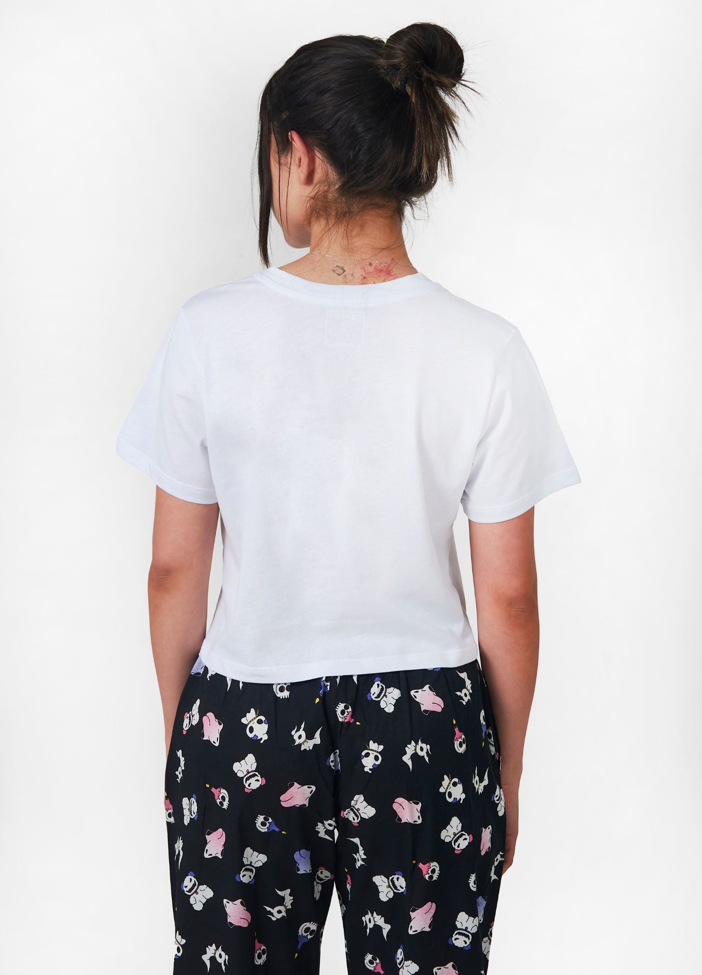 PJS Corazón Crop Top – Blanco