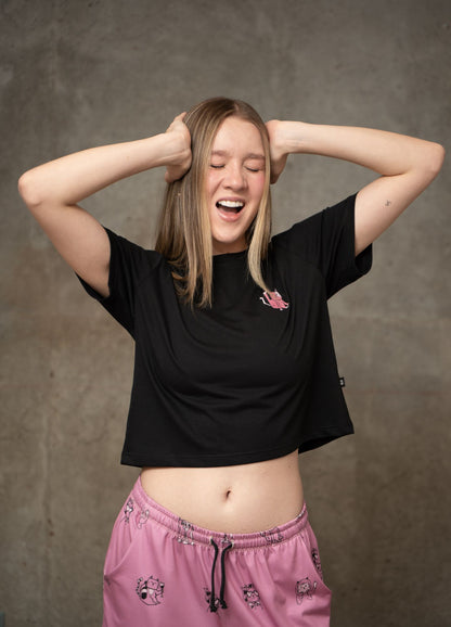 Conjunto Short Gaticos - Rosa