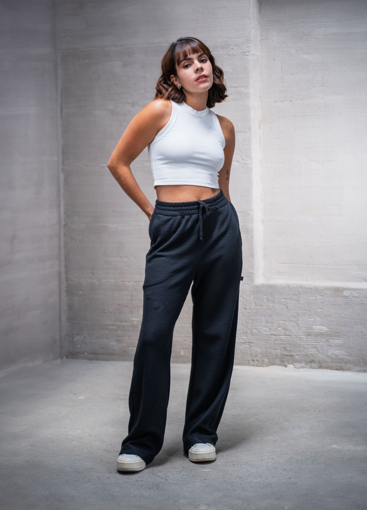 Pantalón Grid - Negro - CIAMPINO