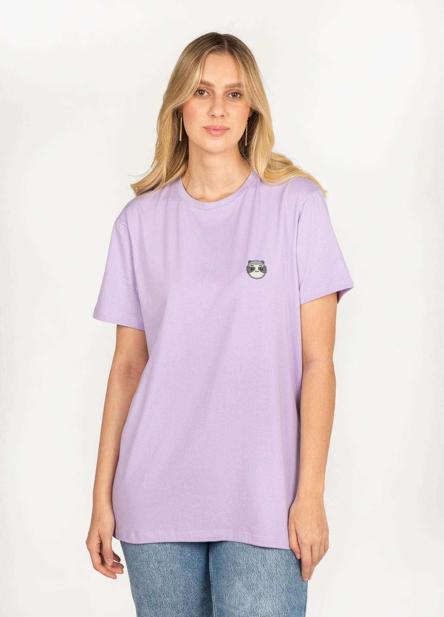 Basic Perezoso Camiseta Regular – Lila - CIAMPINO