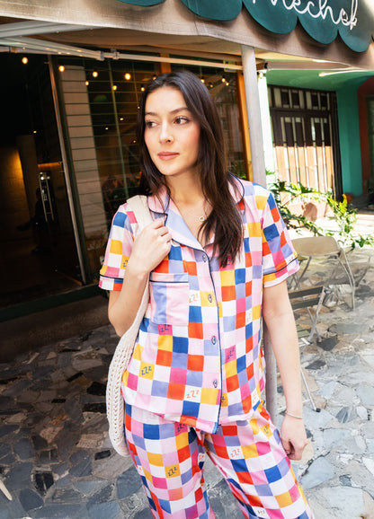 Conjunto Pantalón Patchwork - CIAMPINO