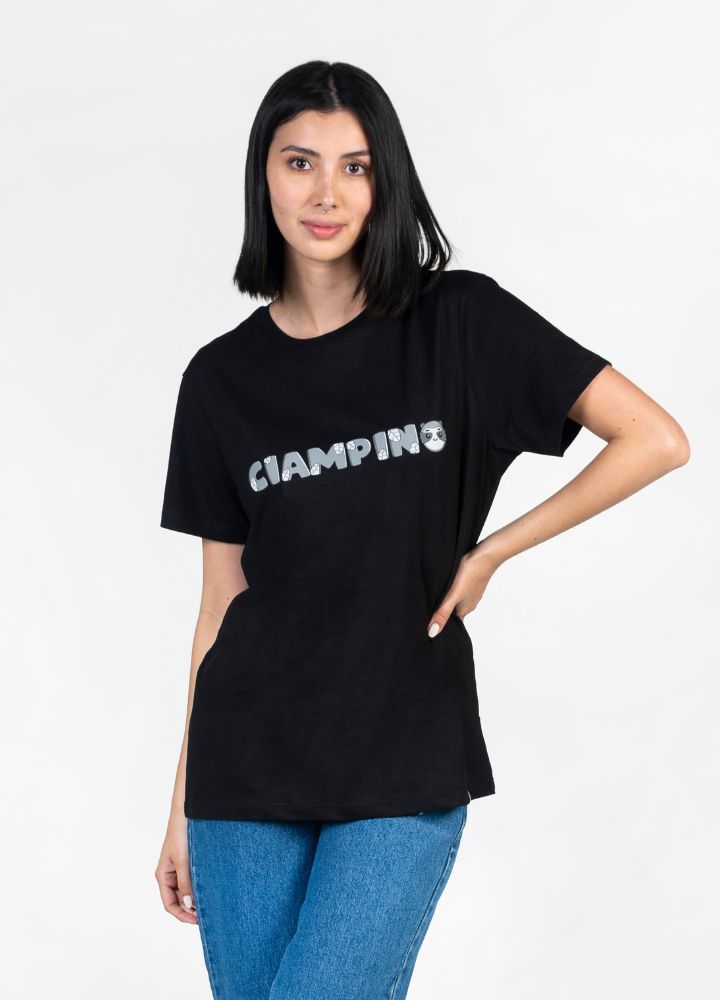 Hojas Camiseta Regular – Negro - CIAMPINO