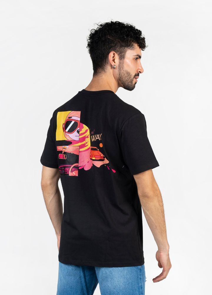 Road Trip Camiseta Oversized – Negro - CIAMPINO