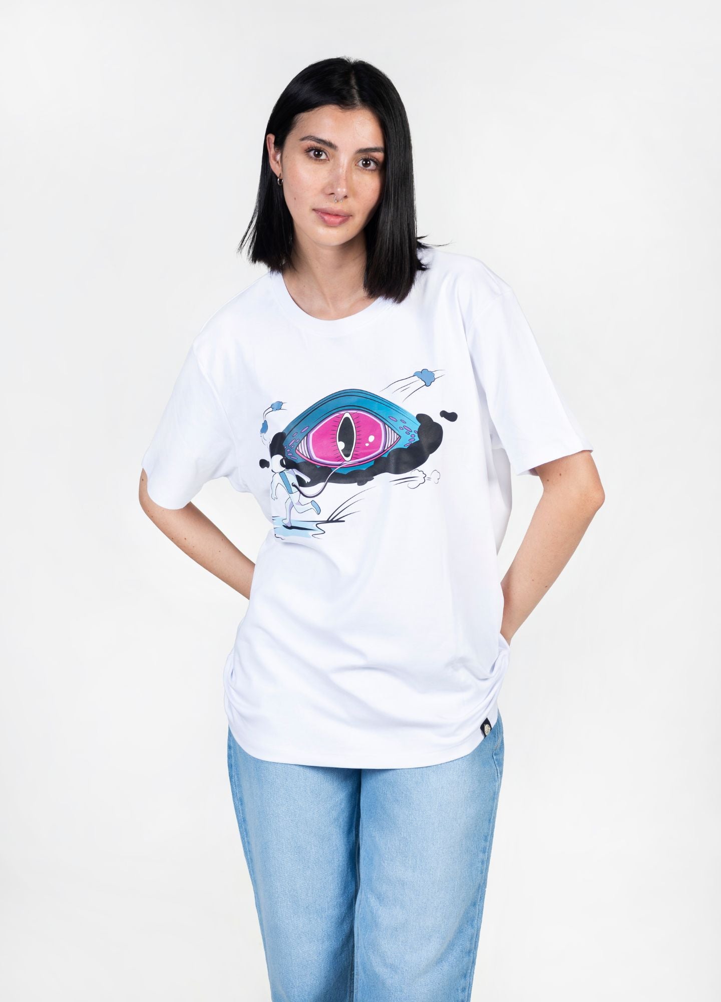 Distopía Camiseta Oversized – Blanco - CIAMPINO