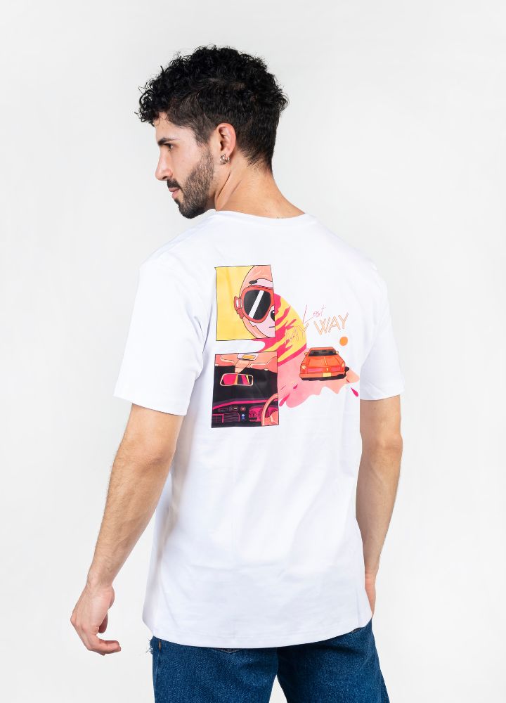 Road Trip Camiseta Oversized – Blanco - CIAMPINO