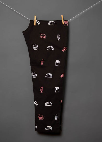 Pantalón Comida Rápida Rosa &#8211; Negro - CIAMPINO