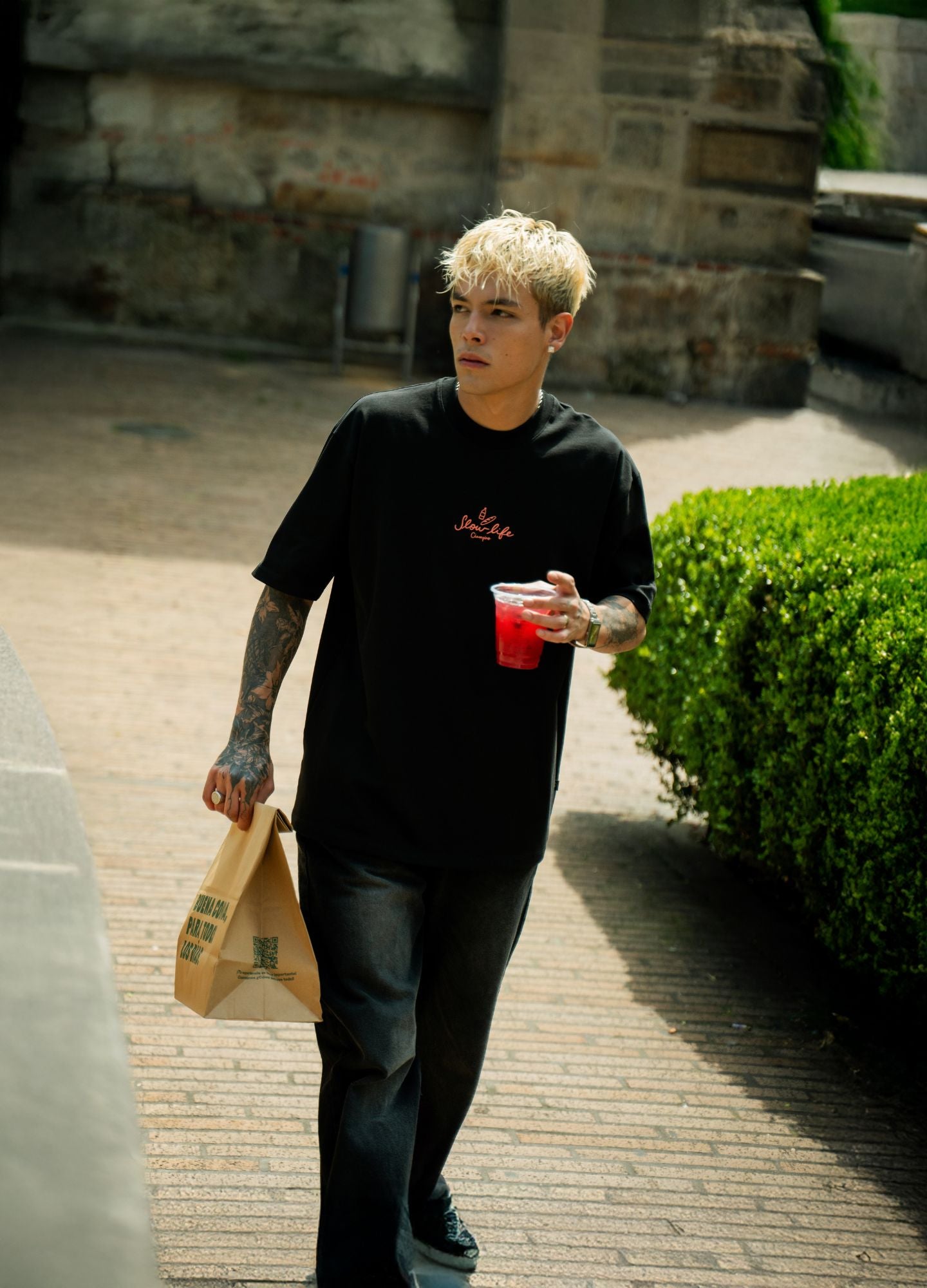 Slow Life Oversized - Negro