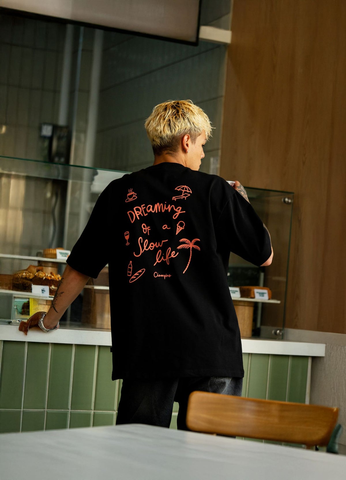 Slow Life Oversized - Negro - CIAMPINO