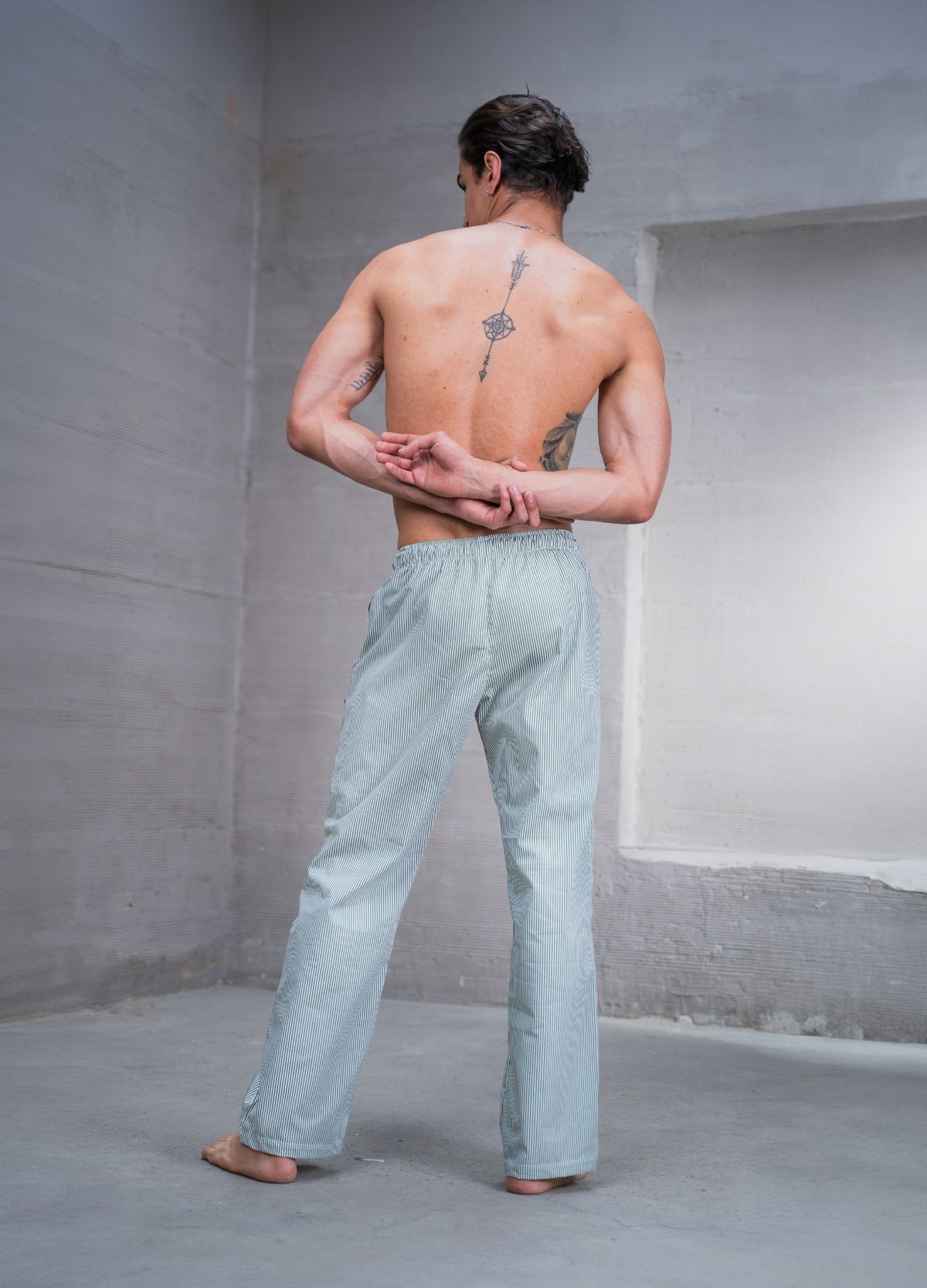 Pantalón Rayas - Verde - CIAMPINO