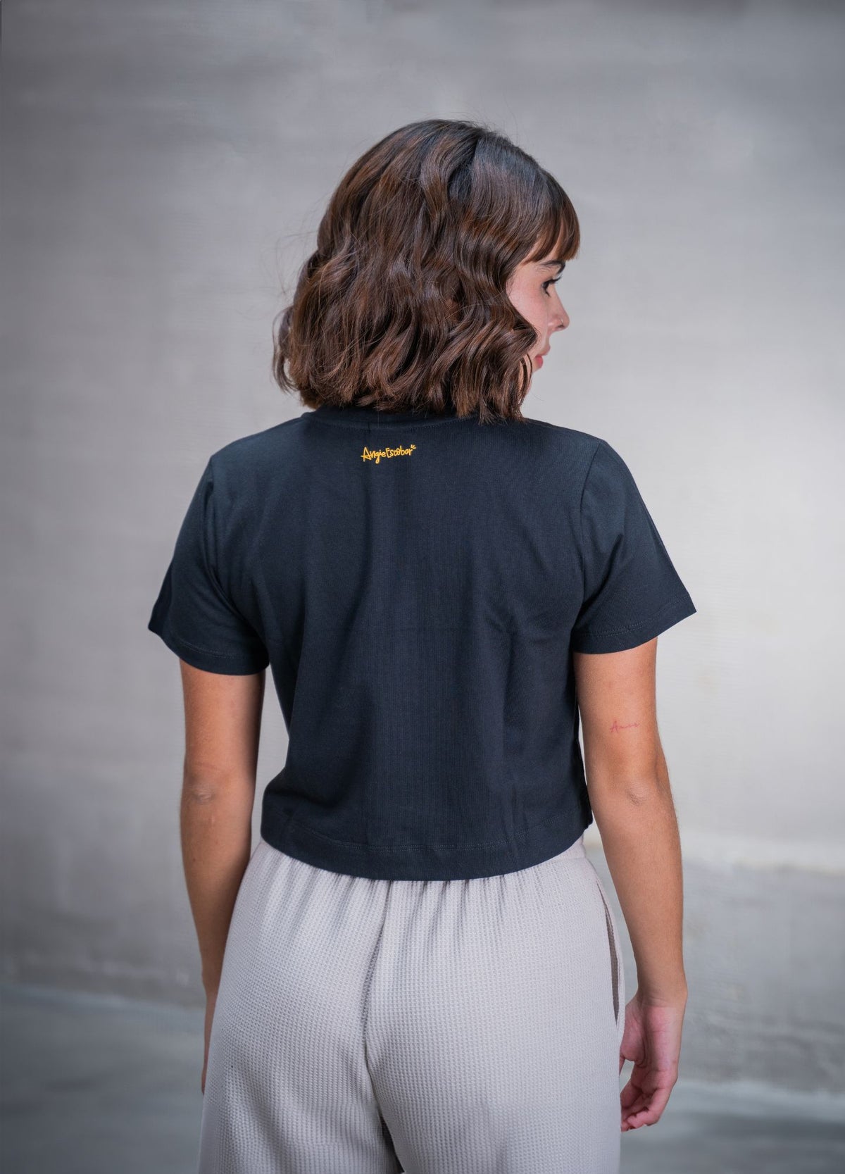 Crop Top Chaos In Color – Negro - CIAMPINO