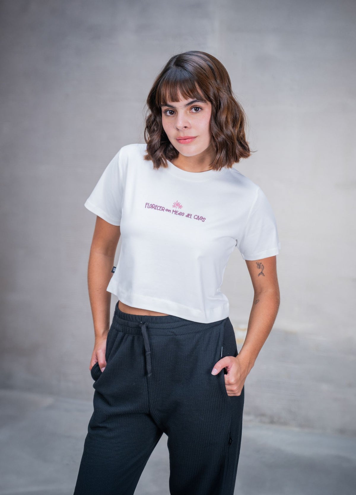 Crop Top Florecer – Marfil - CIAMPINO