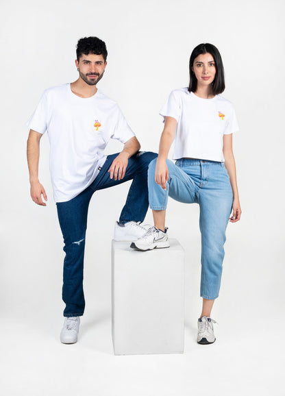 Fungi Camiseta Oversized – Blanco - CIAMPINO