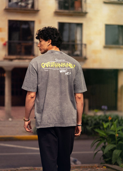 Overthinking Amarillo Boxy Fit - Acid Wash