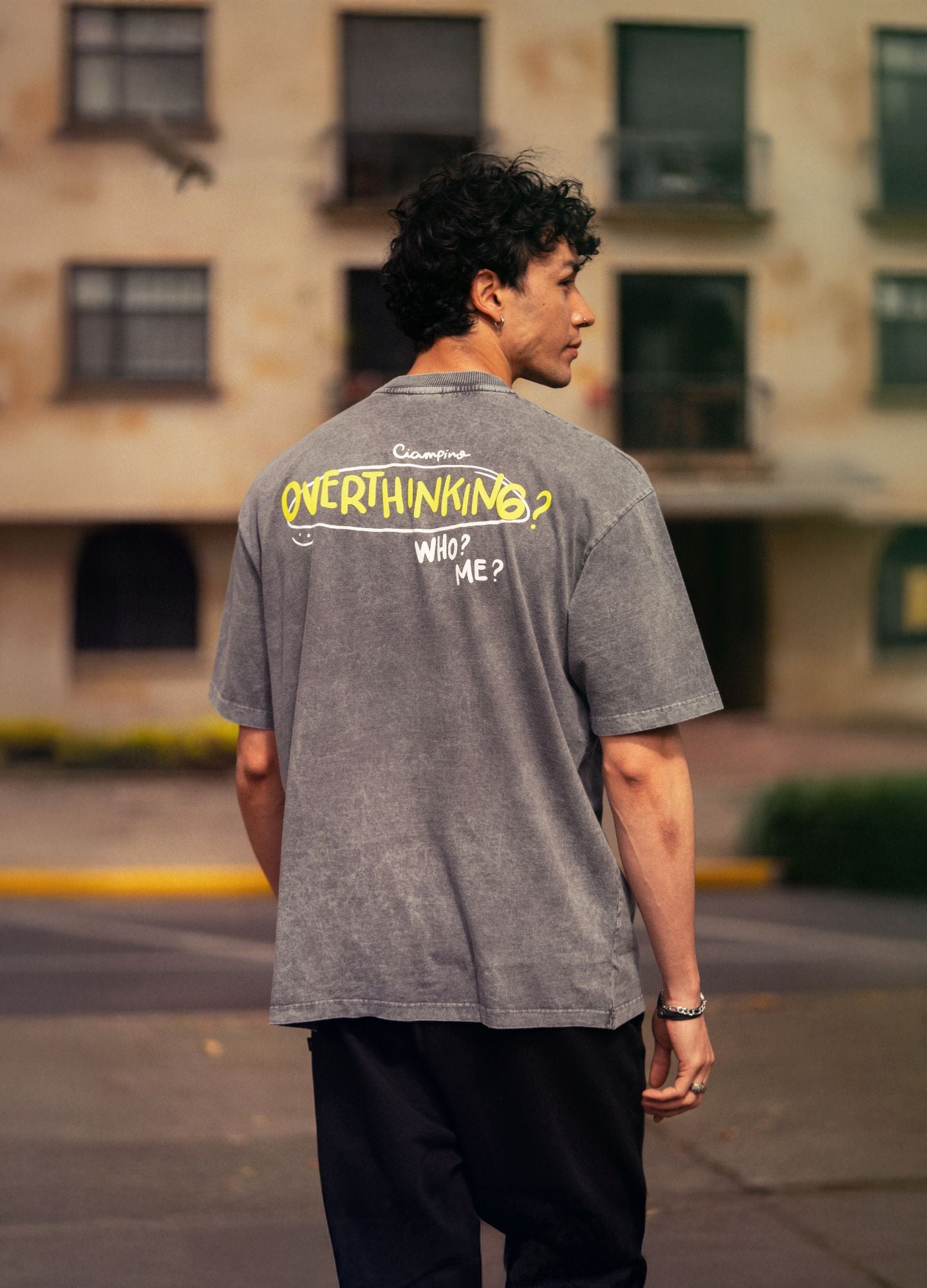 Overthinking Amarillo Boxy Fit - Acid Wash