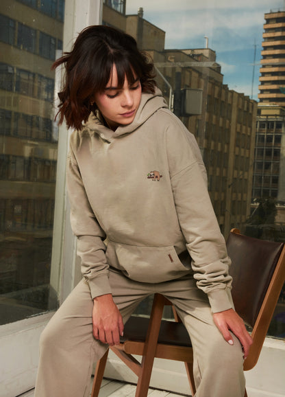 Basic Ciampino Hoodie – Visón