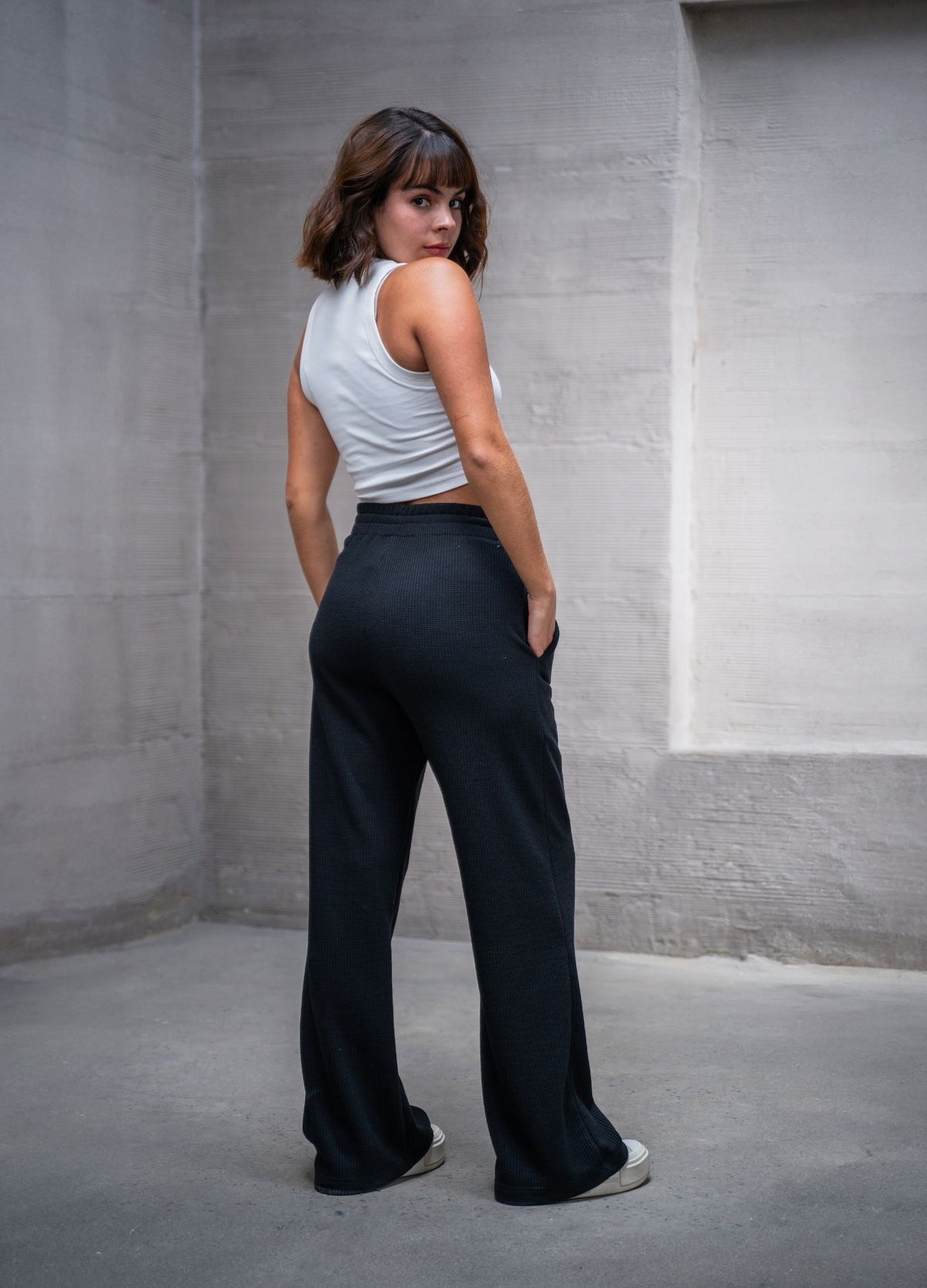 Pantalón Grid - Negro - CIAMPINO