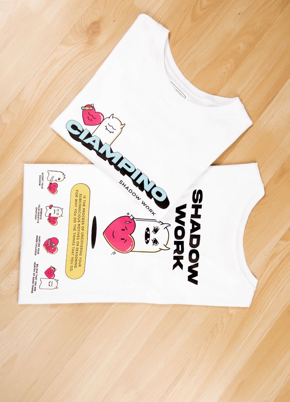 Shadow Work Camiseta Regular – Blanco - CIAMPINO
