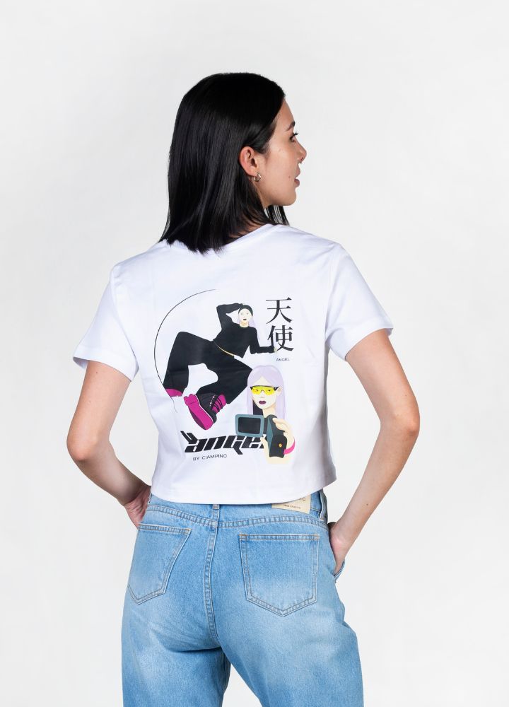 Angel Crop Top – Blanco - CIAMPINO