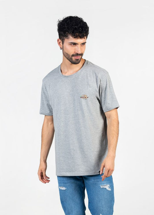 Basic Ciampino Camiseta Oversized – Gris - CIAMPINO