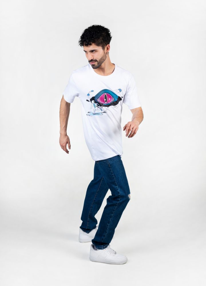 Distopía Camiseta Oversized – Blanco - CIAMPINO