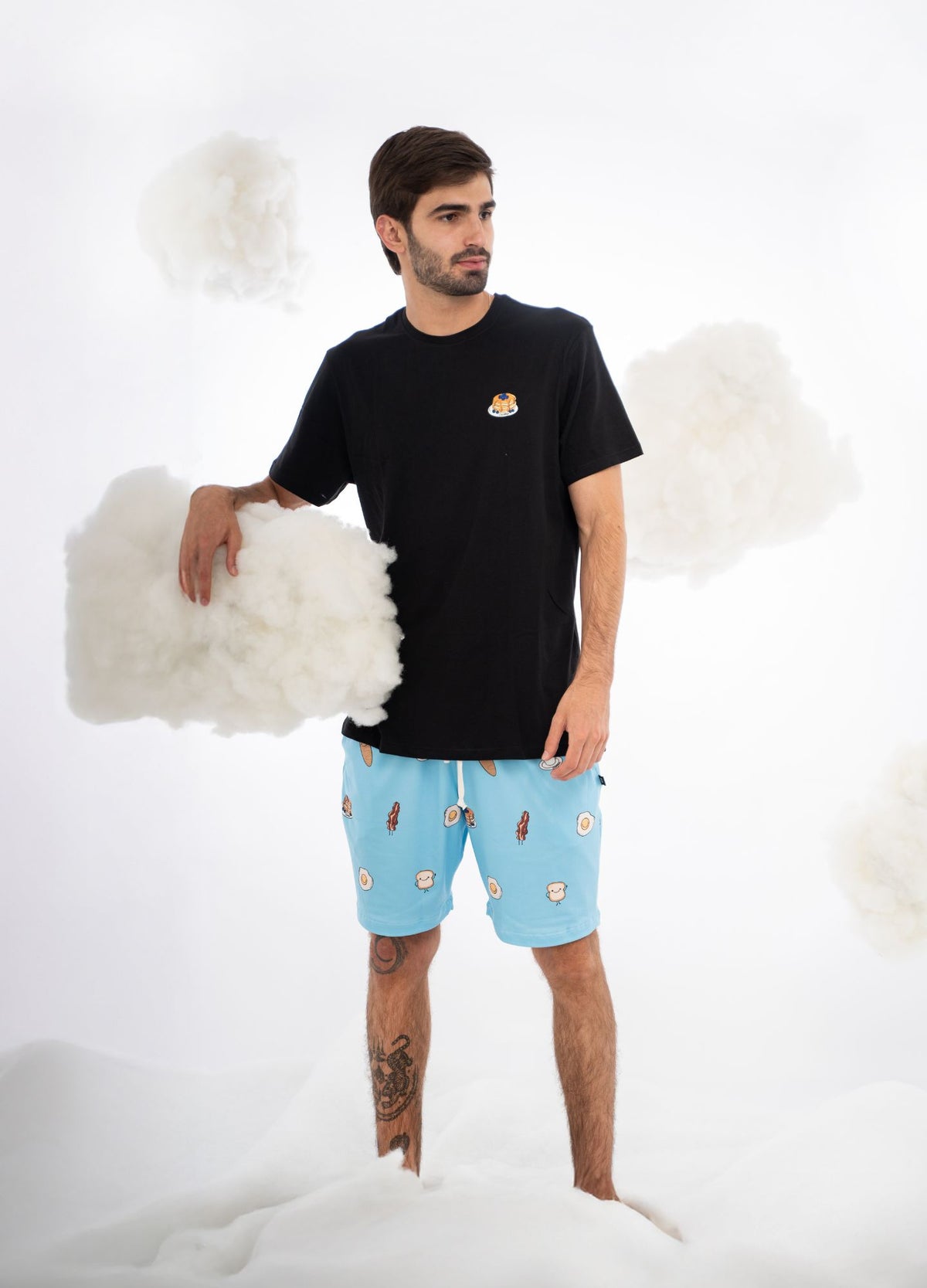 Conjunto Short Desayuno - Celeste - CIAMPINO
