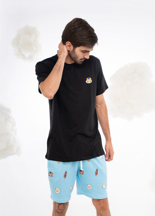 Conjunto Short Desayuno - Celeste