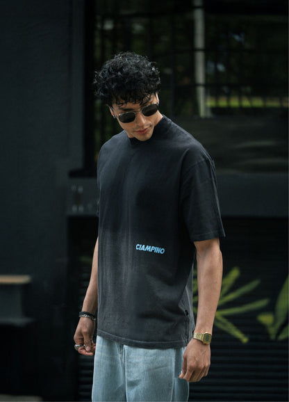 Bold Azul Boxy Fit - Negro Gradiente