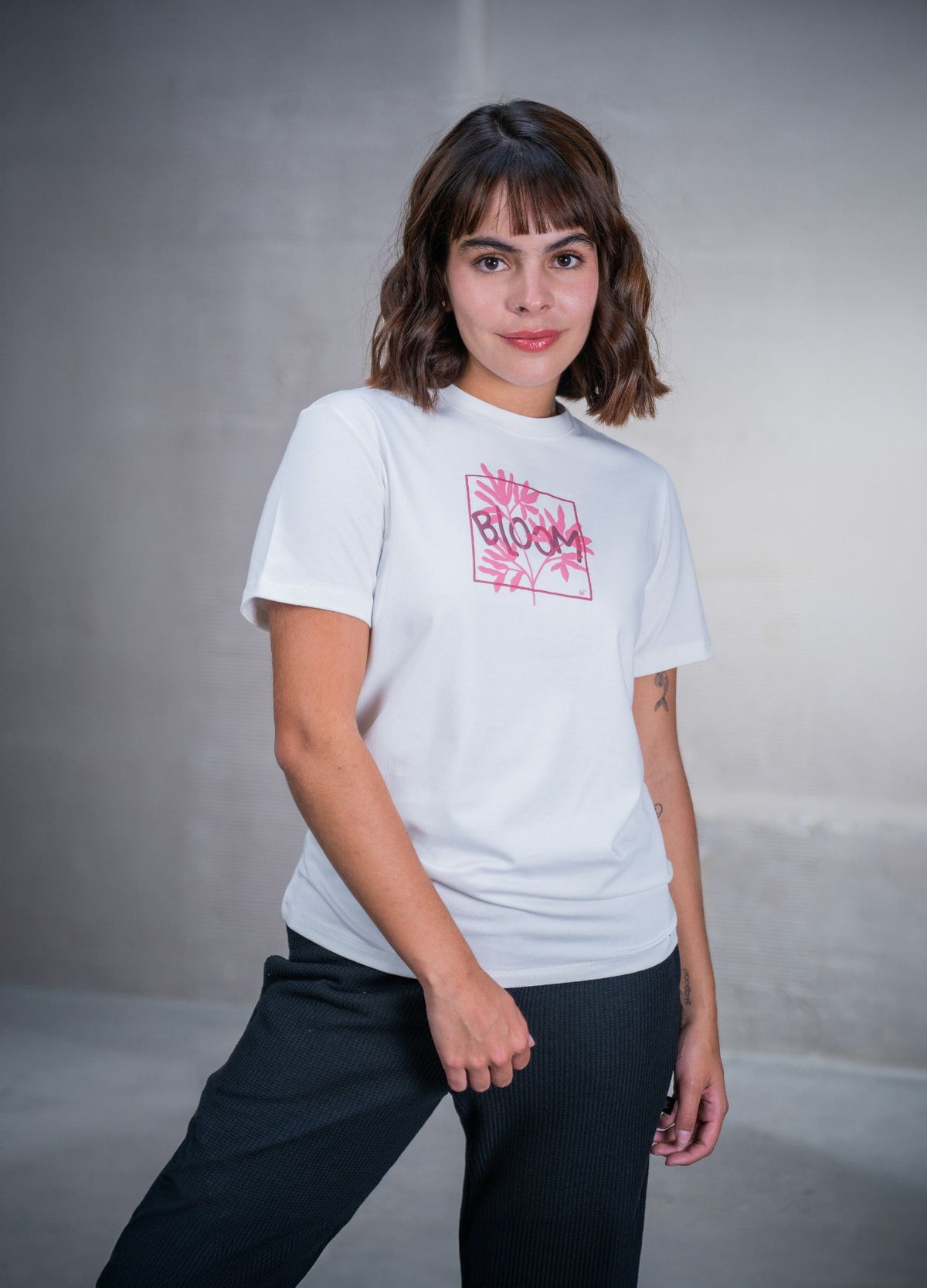 Camiseta Bloom – Marfil - CIAMPINO