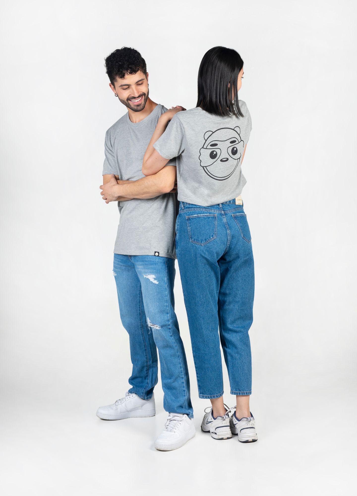 Perezoso Camiseta Oversized – Gris - CIAMPINO