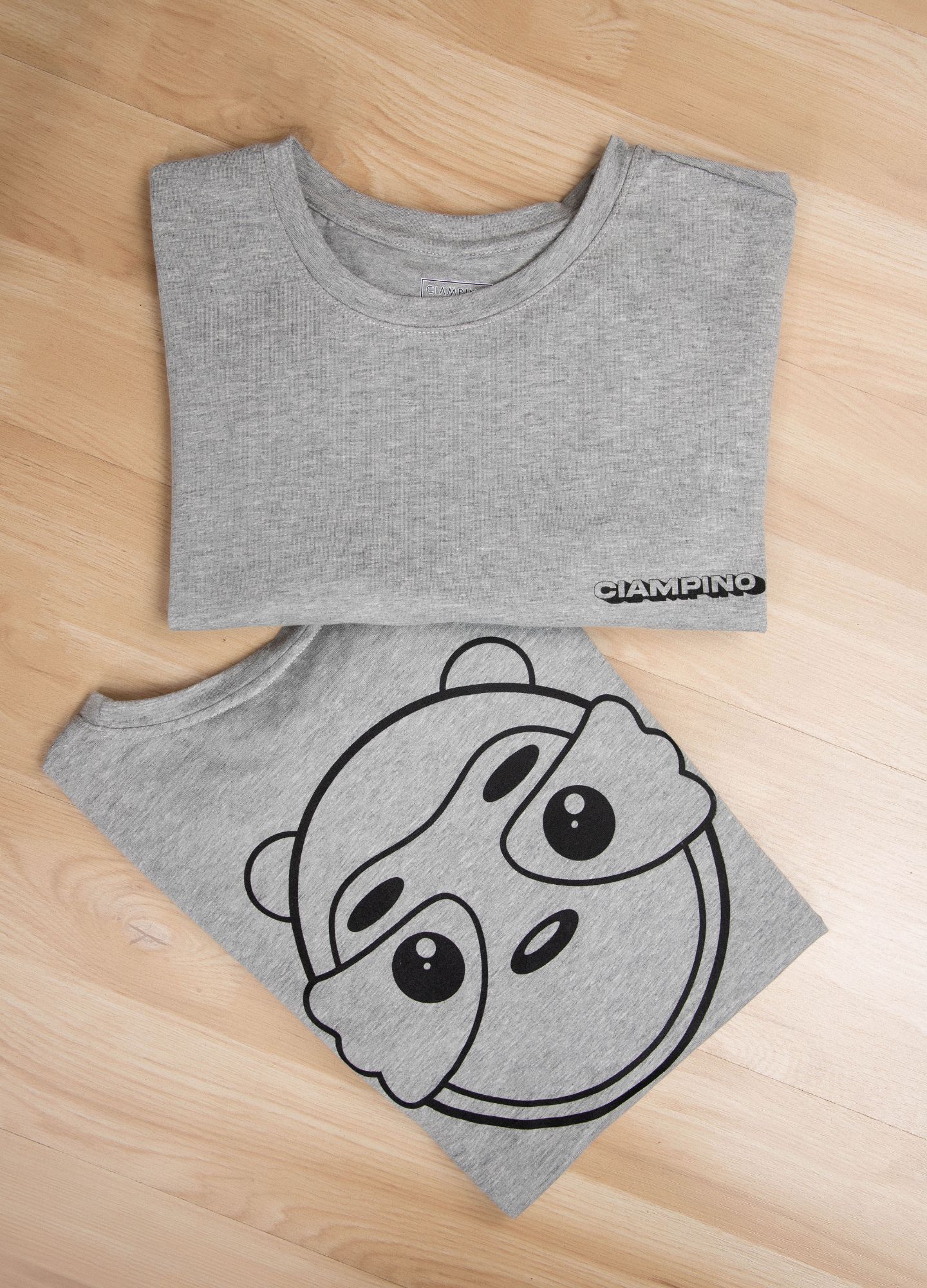 Perezoso Camiseta Oversized – Gris - CIAMPINO