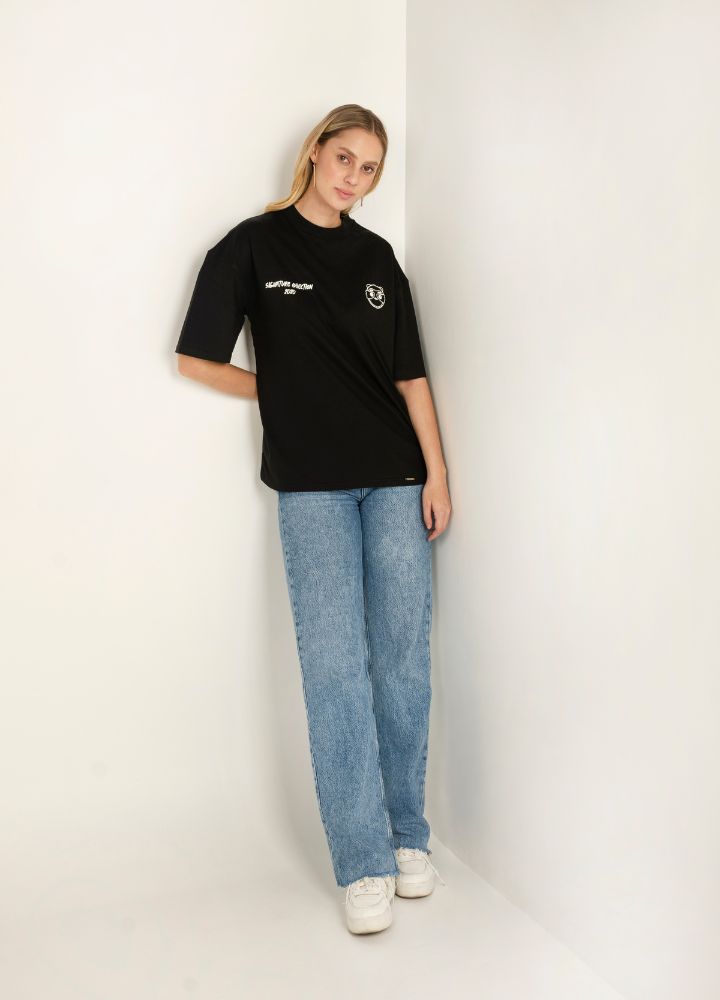 Signature Ciampino Camiseta Oversized – Azul - CIAMPINO