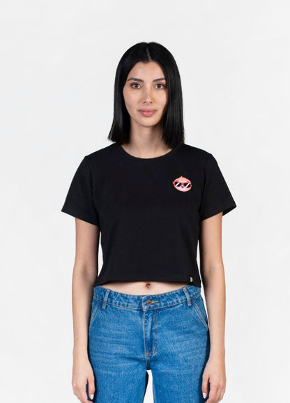 Road Trip Crop Top &#8211; Negro - CIAMPINO