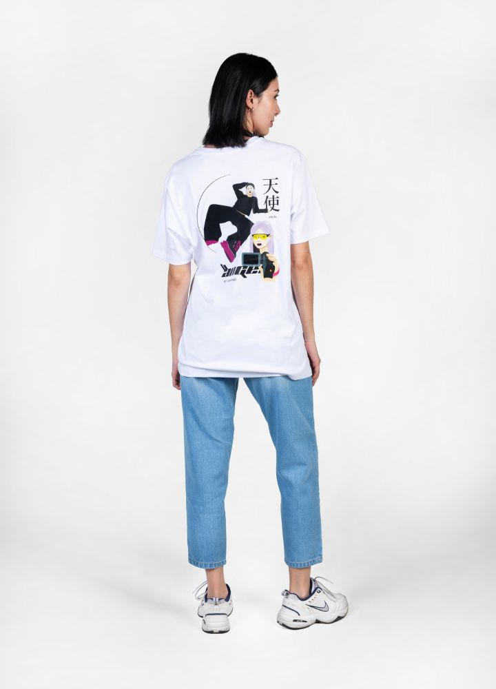 Angel Camiseta Oversized – Blanco - CIAMPINO