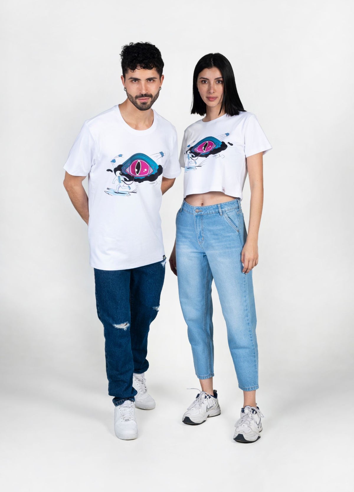 Distopía Crop Top – Blanco - CIAMPINO