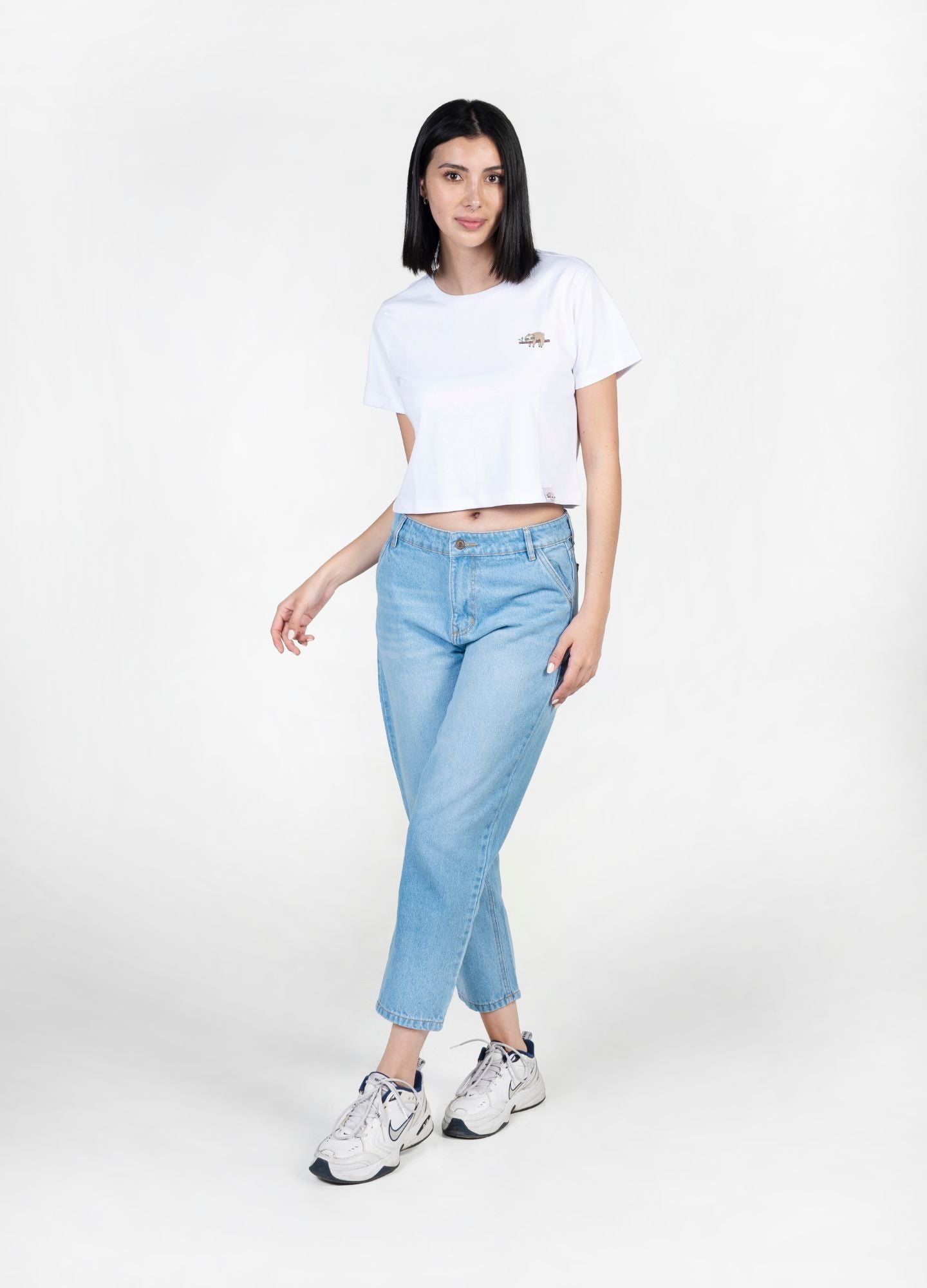 Basic Ciampino Crop Top &#8211; Blanco - CIAMPINO