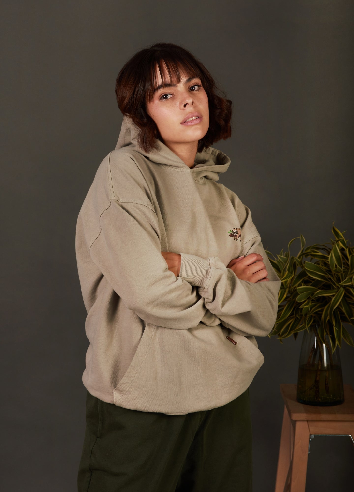 Basic Ciampino Hoodie – Visón