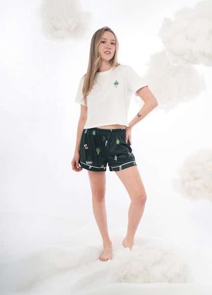 Conjunto Short Weed - Verde