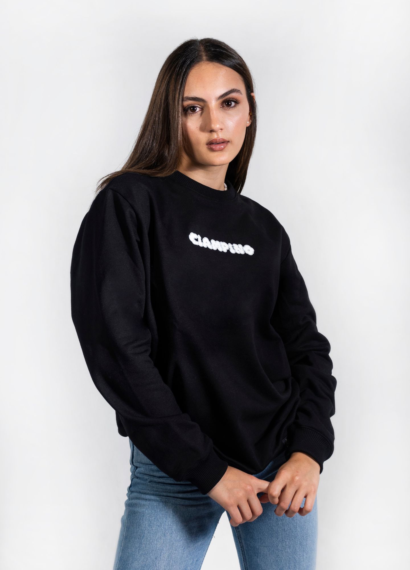 Ciampino Crewneck – Negro - CIAMPINO