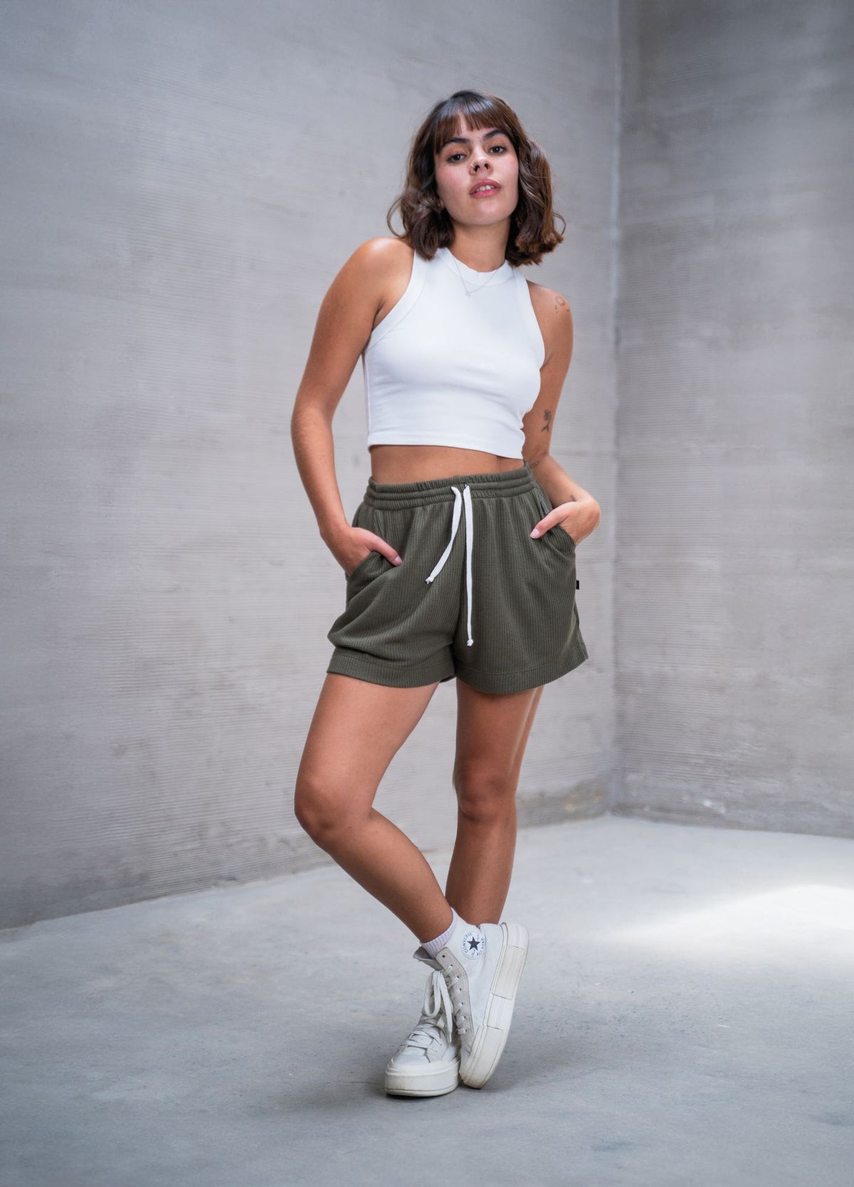 Short Grid - Verde - CIAMPINO