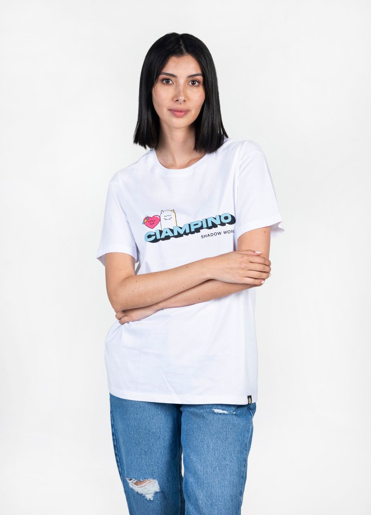 Shadow Work Camiseta Regular – Blanco - CIAMPINO