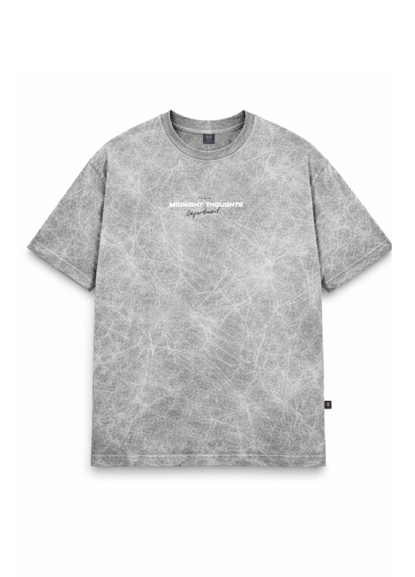 Midnight Boxy Fit - Gris Acid Wash