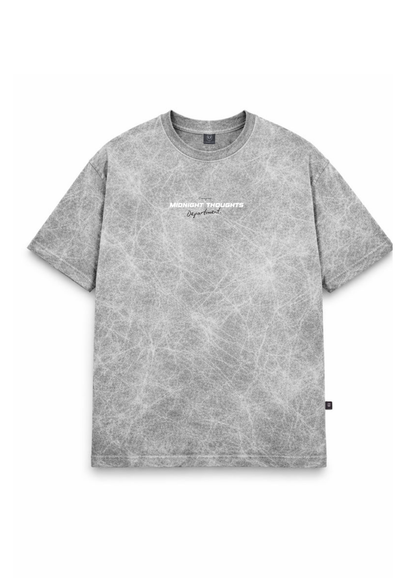 Midnight Boxy Fit - Gris Acid Wash