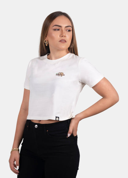 Basic Ciampino Crop Top – Marfil - CIAMPINO