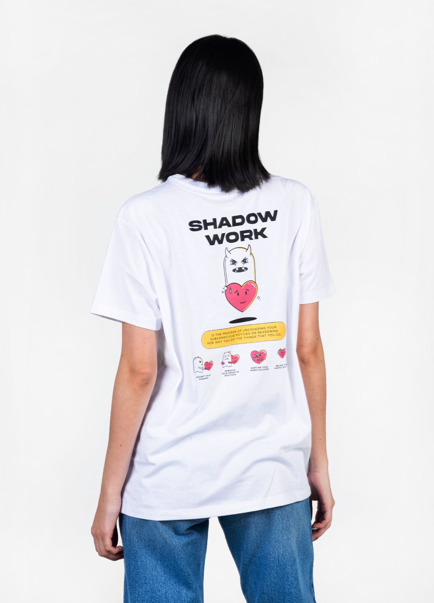 Shadow Work Camiseta Regular &#8211; Blanco - CIAMPINO