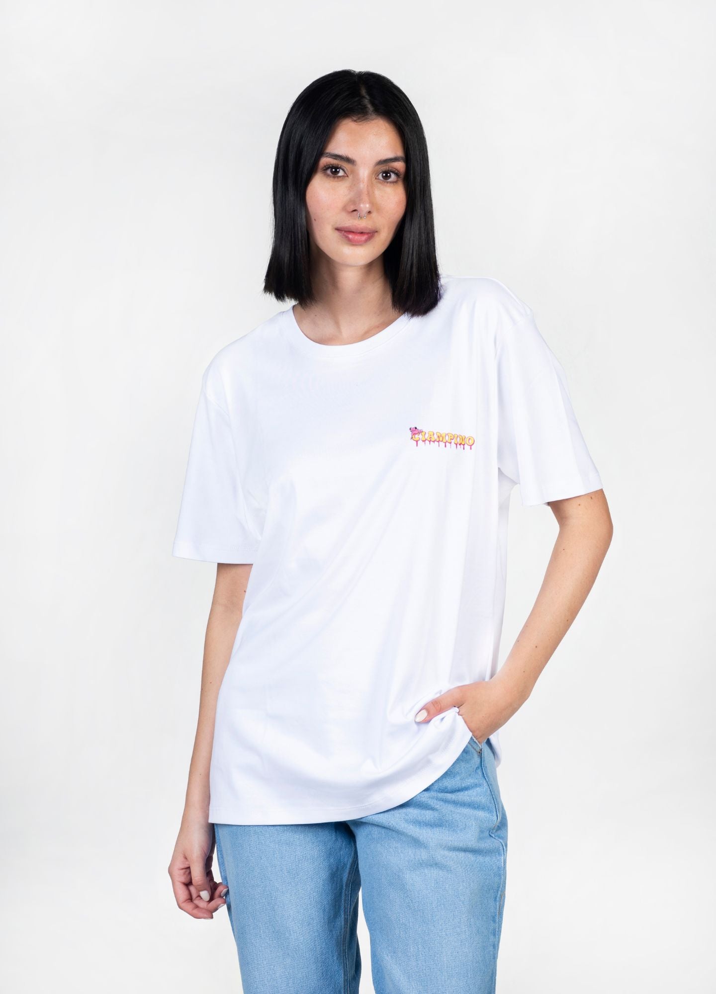 Oasis Camiseta Oversized – Blanco - CIAMPINO