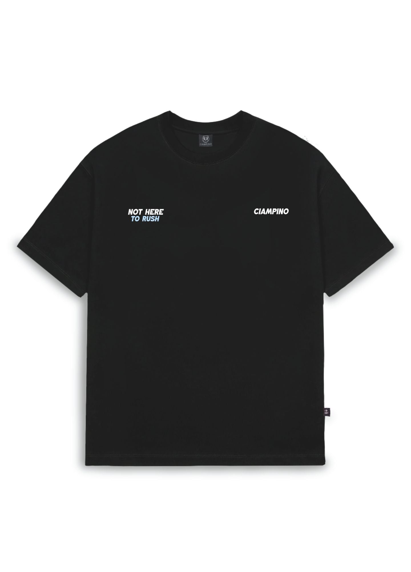 Not Here To Rush Oversized - Negro