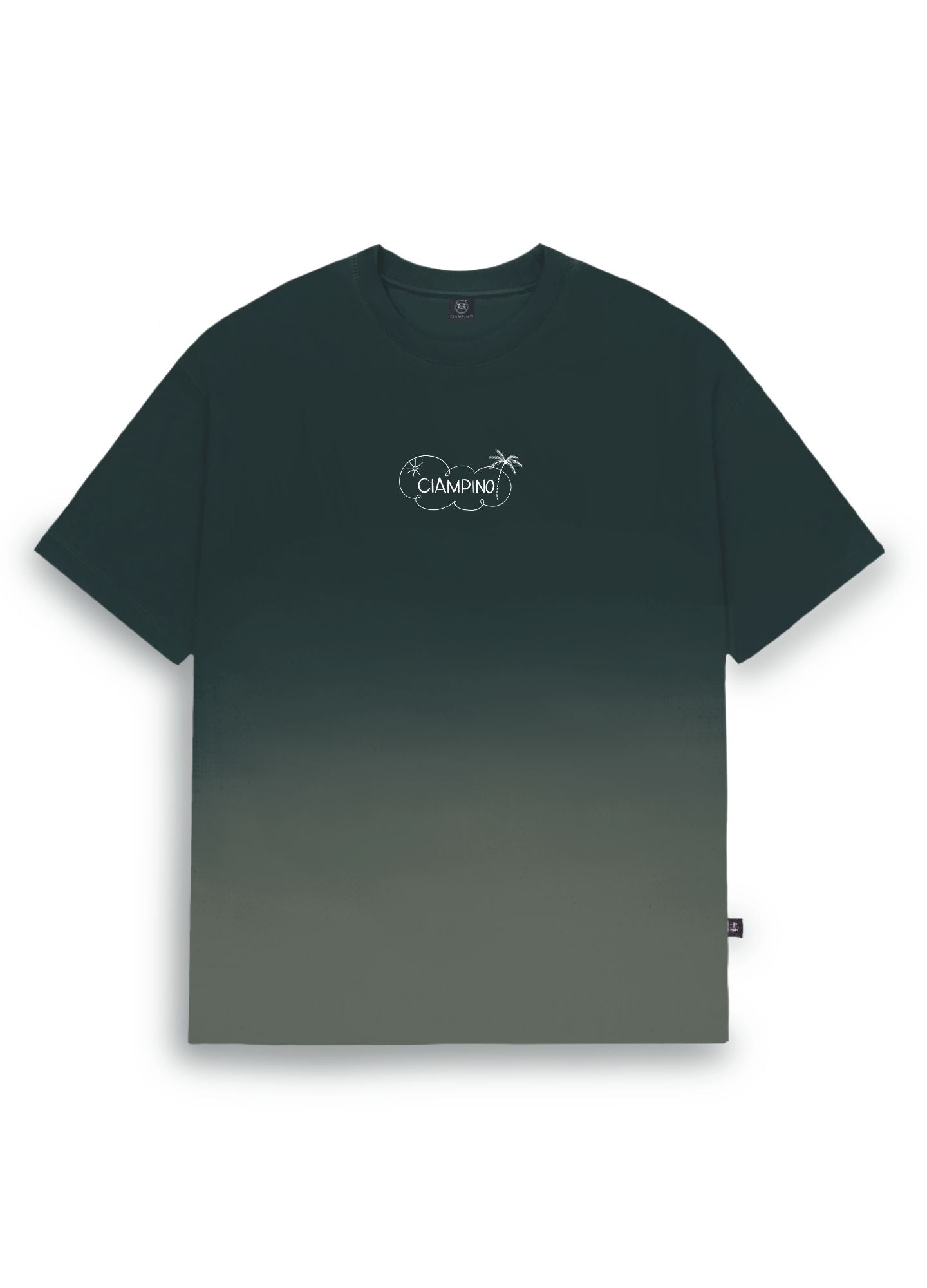 Mentally Not Here Boxy Fit - Verde Gradiente